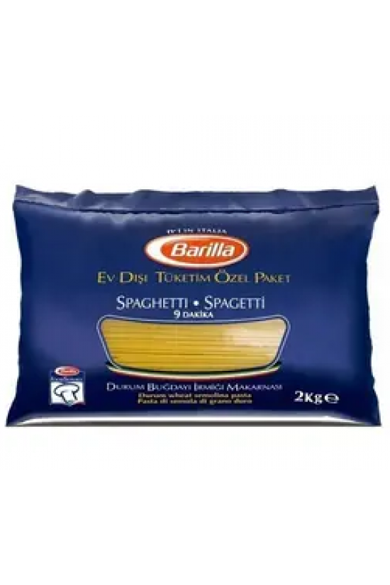 BARİLLA 2 Kg. YASSI SPAGETTİ MAKARNA (Kolide:5Ad.)