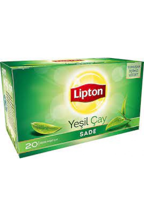 LİPTON YEŞİL ÇAY SADE TB 30gr.x20 (Koli:12 Pkt.)