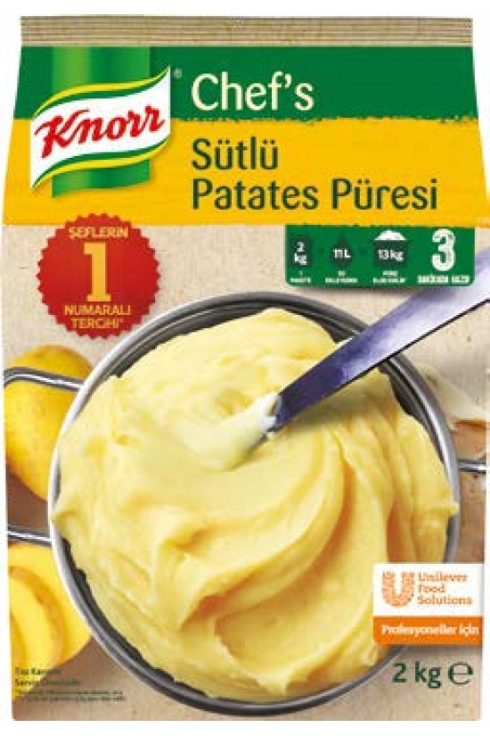 KNORR CHEF"S SÜTLÜ PATATES PÜRE (2Kg.x4)